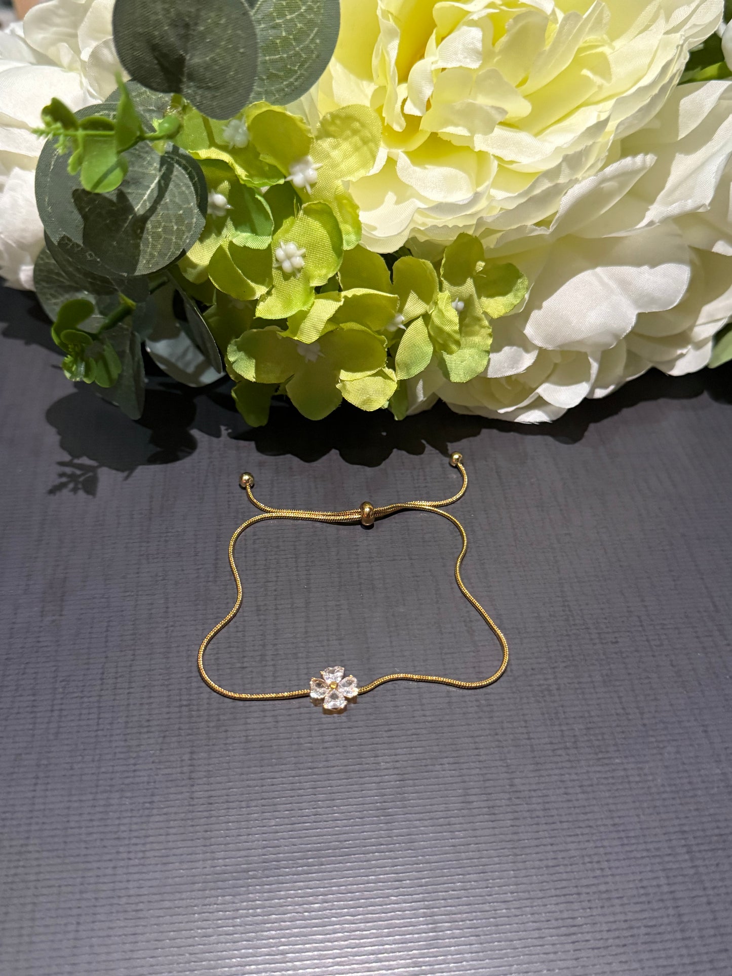 Bracelet trèfle brillant✨
