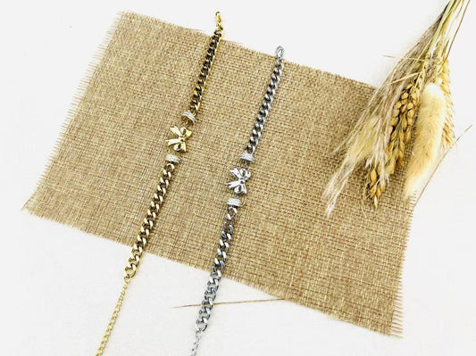 Bracelet noeud brillant🎀