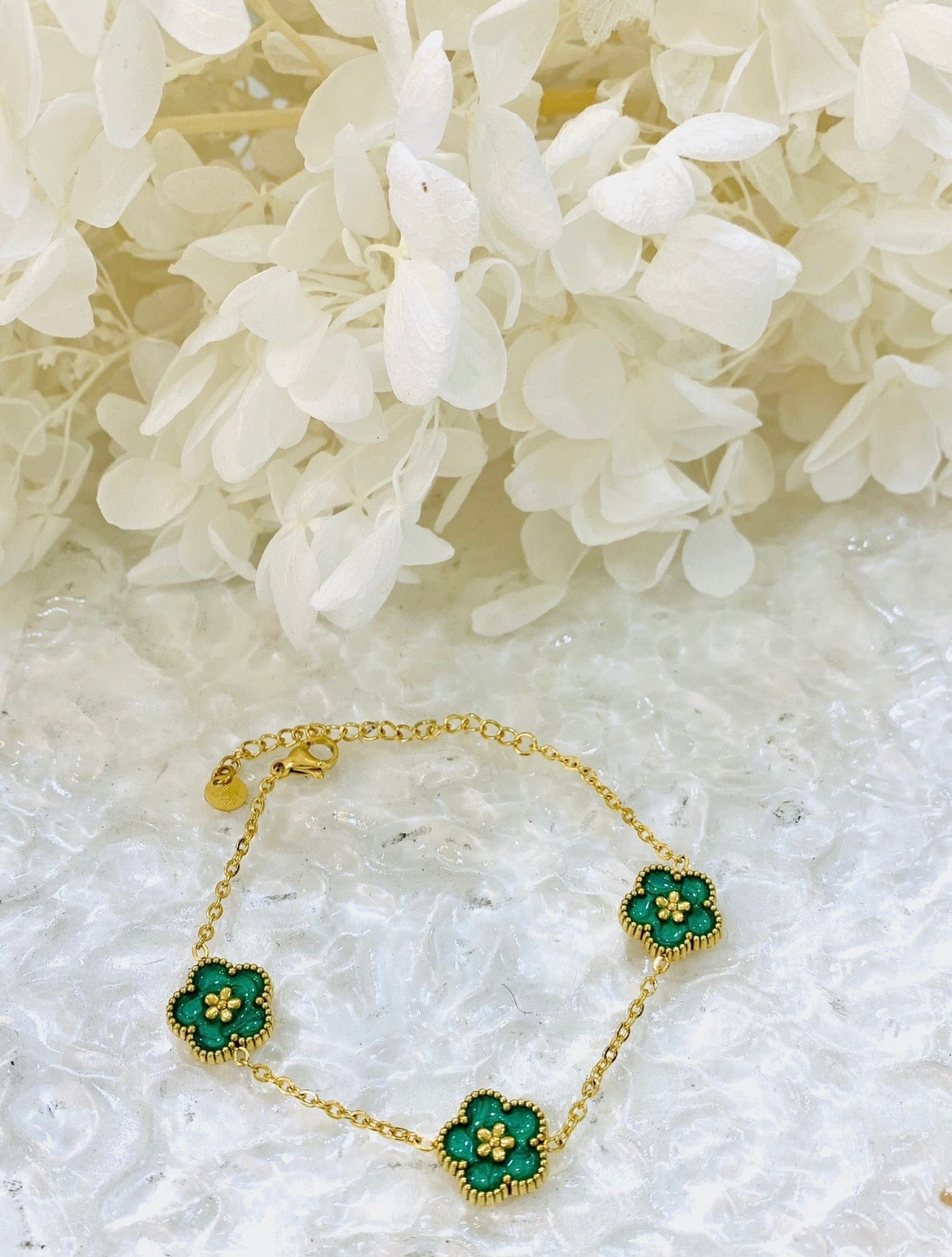 Bracelet trèfle vert 💚