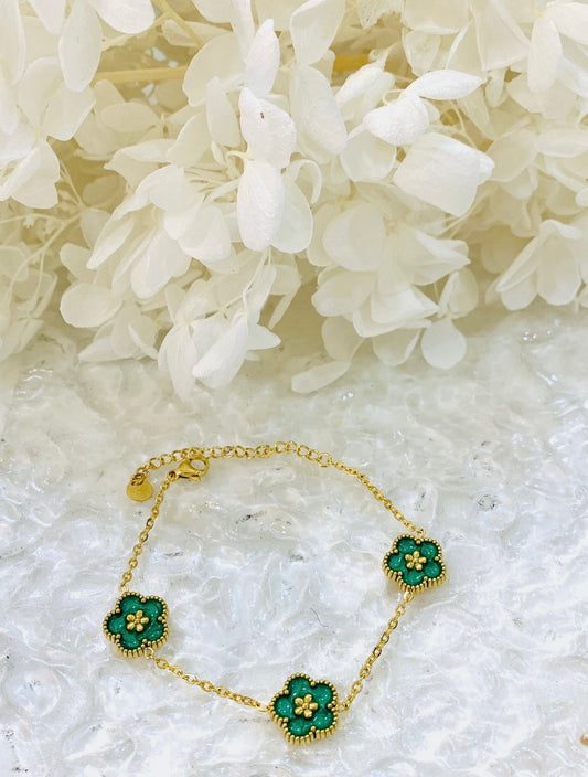 Bracelet trèfle vert 💚