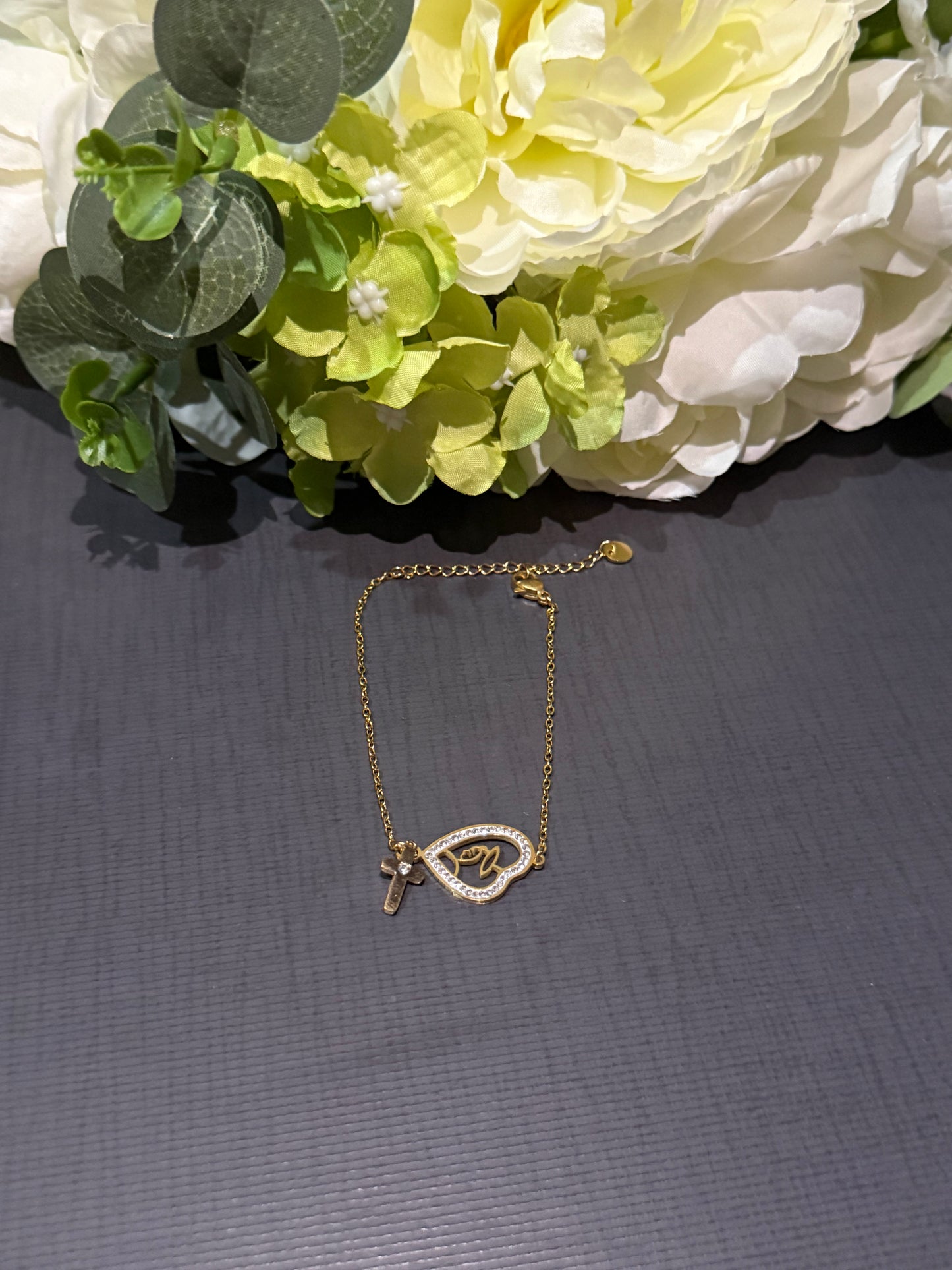 Bracelet croix brillant✨