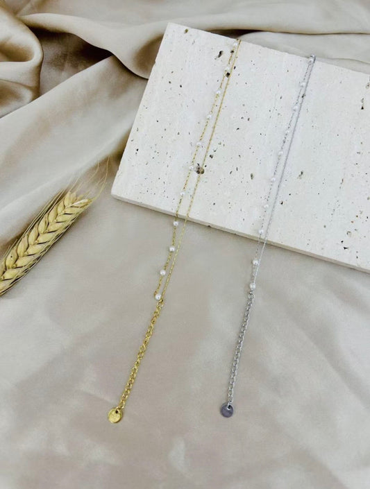 Bracelet petite perle blanche✨